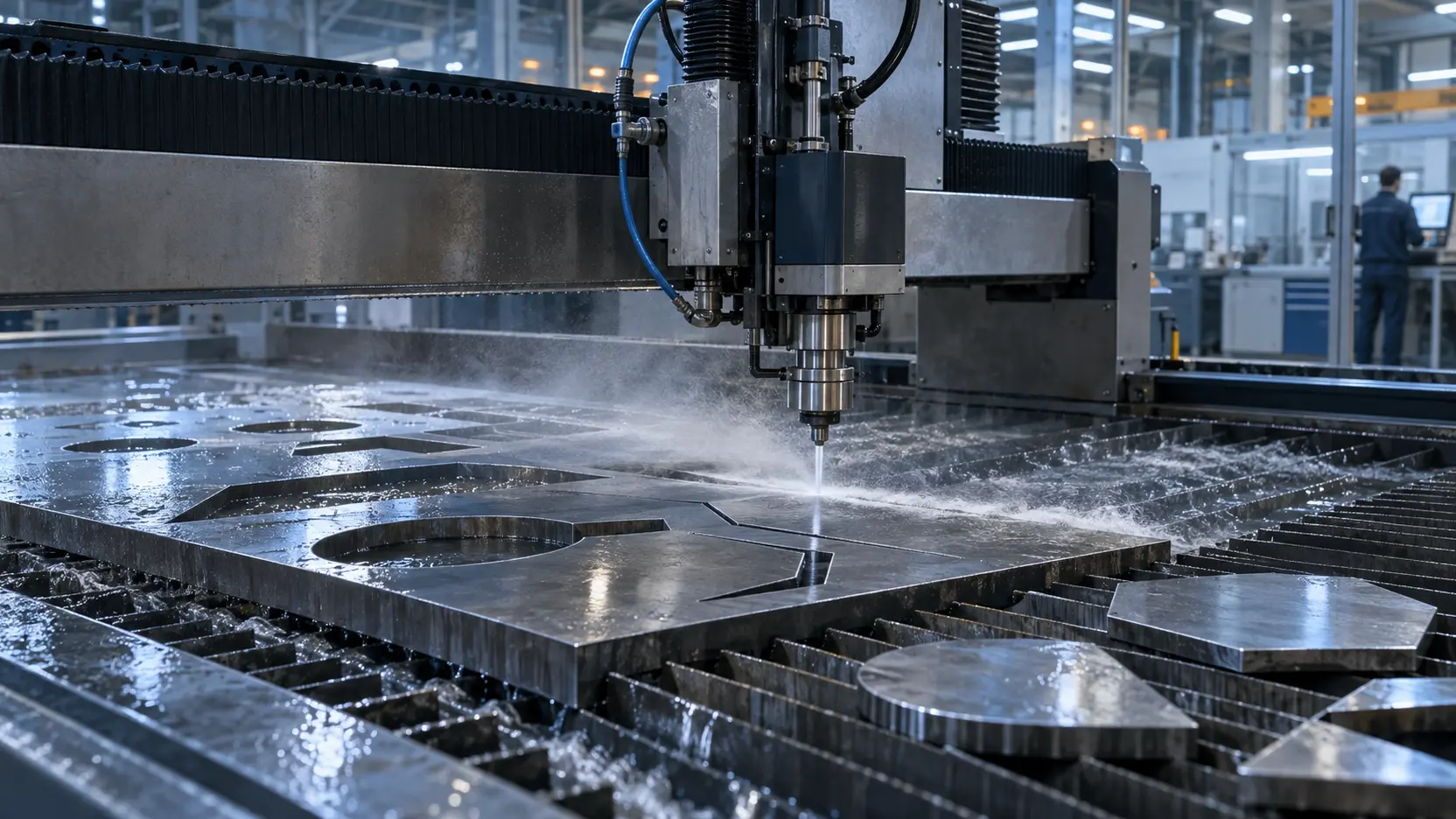 Machine de découpe CNC par jet d’eau Waterjet