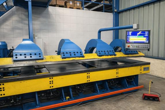 Presse plieuse équipée de la CNC 01V