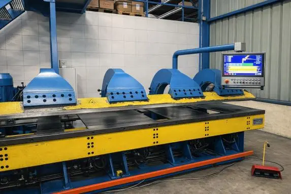 Presse plieuse équipée de la CNC 01V